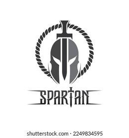 spartan and gladiator logo icon designs vector