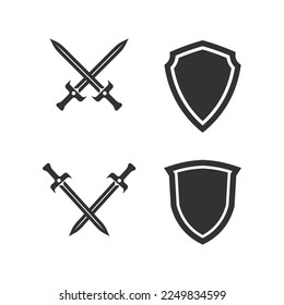 spartan and gladiator logo icon designs vector