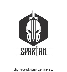 spartan and gladiator logo icon designs vector