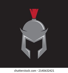Diseño vectorial del logotipo del gladiador espartano