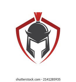 Spartan gladiator logo vector design