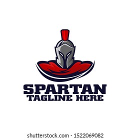 Spartan Gladiator Sport Spirit Logo Tempalte Vector