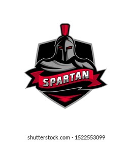 Spartan Gladiator Sport Style Logo Template Vector