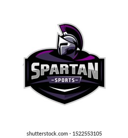 Spartan Gladiator Sport Style Logo Template Vector