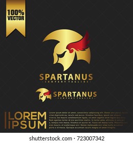 Spartan Gold Logo Vector