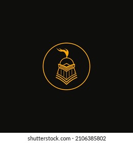 Spartan Greek gladiator helmet armor flat vector icon