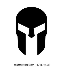 Spartan Greek Gladiator Helmet Armor Flat Vector Icon For Apps And Websites