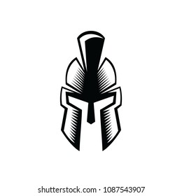 spartan head logo design