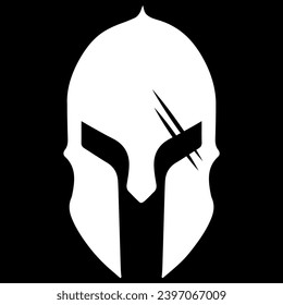 spartan head logo design vector file