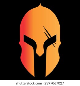 spartan head logo design vector file