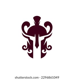Spartan head ornament luxury modern logo
