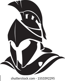 Spartan Helm Armor Symbol Illustration