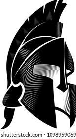 Spartan Helm Calligraphic Angled View
