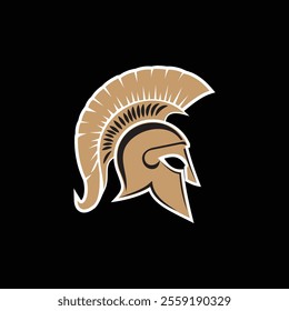 Spartan Helmet Color logo design