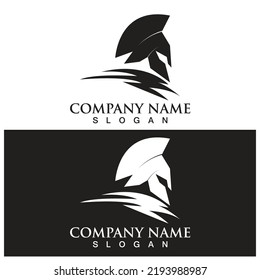 spartan helmet fighter icon vector illustration template design
