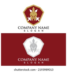 spartan helmet fighter icon vector illustration template design