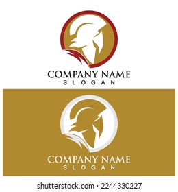 spartan helmet fighter icon vector illustration template design