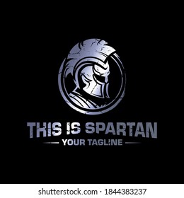 Spartan Helmet / Gladiator Logo Icon Design Template. Icon Vector Illustration