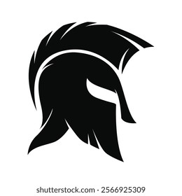 Spartan Helmet Graphic Illustration logo