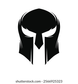 Spartan Helmet Graphic Illustration logo