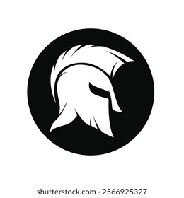 Spartan Helmet Graphic Illustration logo