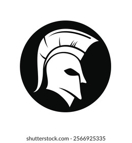 Spartan Helmet Graphic Illustration logo