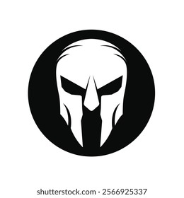 Spartan Helmet Graphic Illustration logo