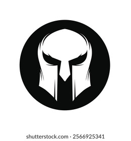 Spartan Helmet Graphic Illustration logo