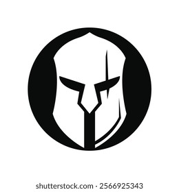 Spartan Helmet Graphic Illustration logo