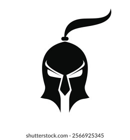 Spartan Helmet Graphic Illustration logo