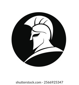 Spartan Helmet Graphic Illustration logo