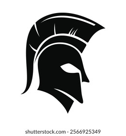 Spartan Helmet Graphic Illustration logo