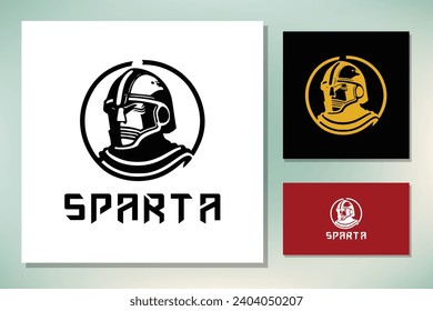 Spartan Helmet for Greek Roman Warrior Knight Solider logo