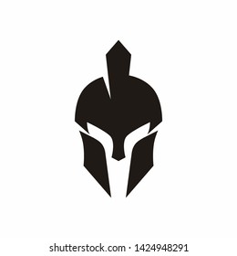 Spartan Helmet icon logo design