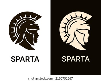 Spartan helmet icon. Logo Design. Vector illustration.