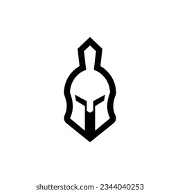 spartan helmet icon logo vector eps.