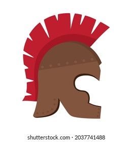 spartan helmet icon on white background