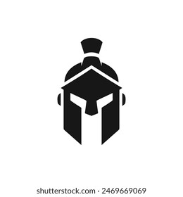 Spartan helmet icon vector. EPS 10 editable vector