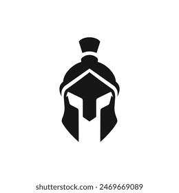 Spartan helmet icon vector. EPS 10 editable vector