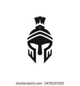 Spartan helmet icon vector. EPS 10 editable vector