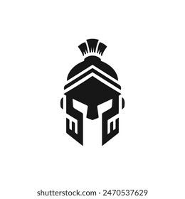 Spartan helmet icon vector. EPS 10 editable vector