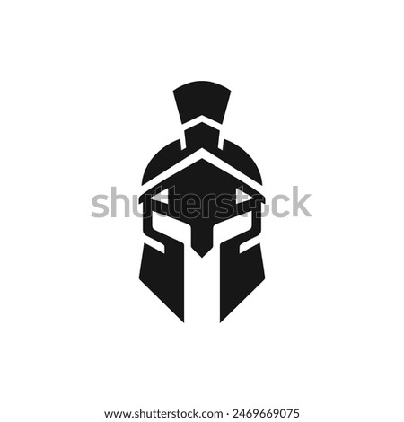 Spartan helmet icon vector. EPS 10 editable vector