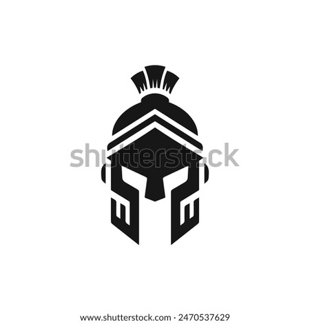 Spartan helmet icon vector. EPS 10 editable vector