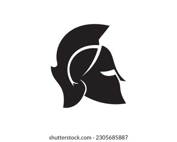 spartan helmet icon vector isolated