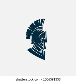 Spartan helmet icon, warrior, fighter, security, gladiator, strength, saviour, white background, vector illustration