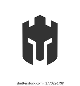 spartan helmet from legend story about hero vector illustration design