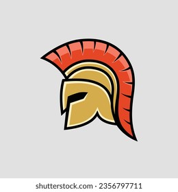 Spartan helmet logo design by za design
