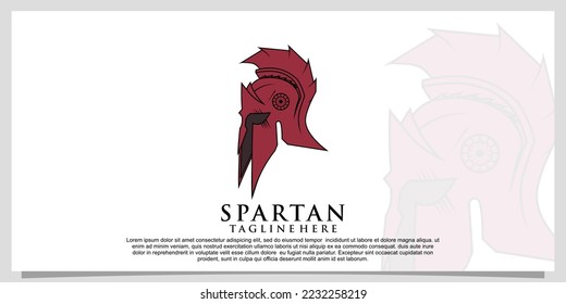 Spartan helmet logo design concept with unique concept Premium Vector Part 2