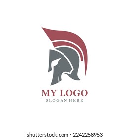 Spartan Helmet Logo Design Template Inspiration Pro Vector