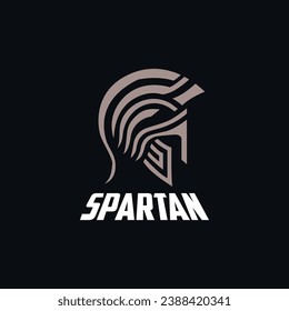Spartan Helmet Logo design template